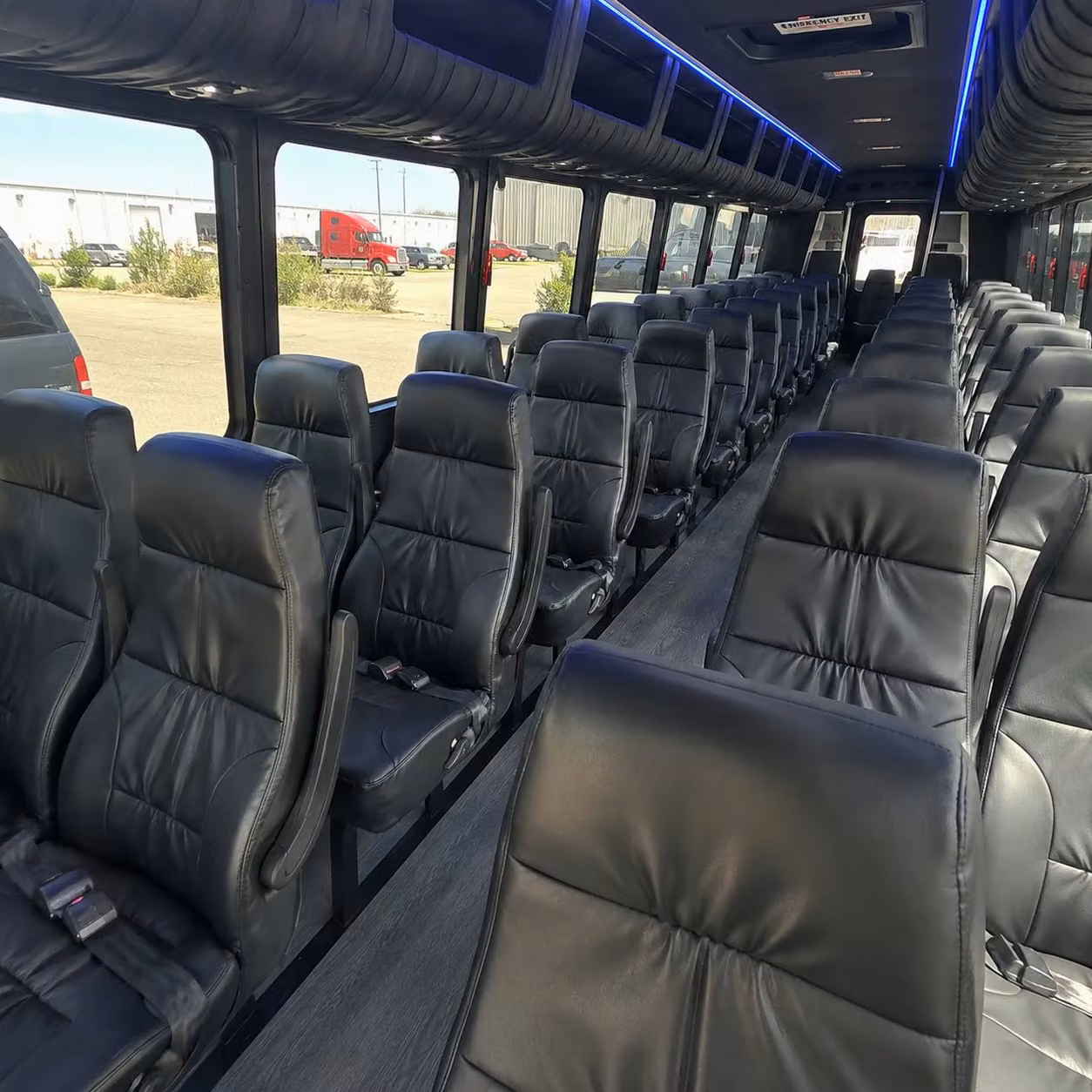 25 passenger minibus interior